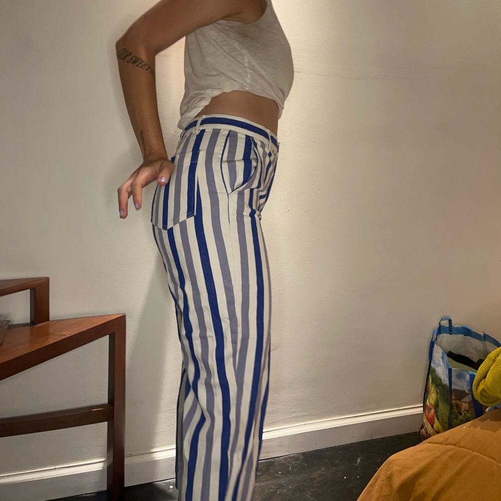 striped madewell pants
